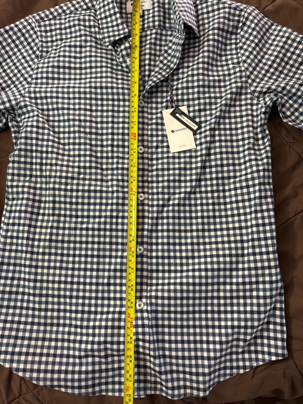NWT Sperry checkered long sleeve shirt - Picture 5 of 8